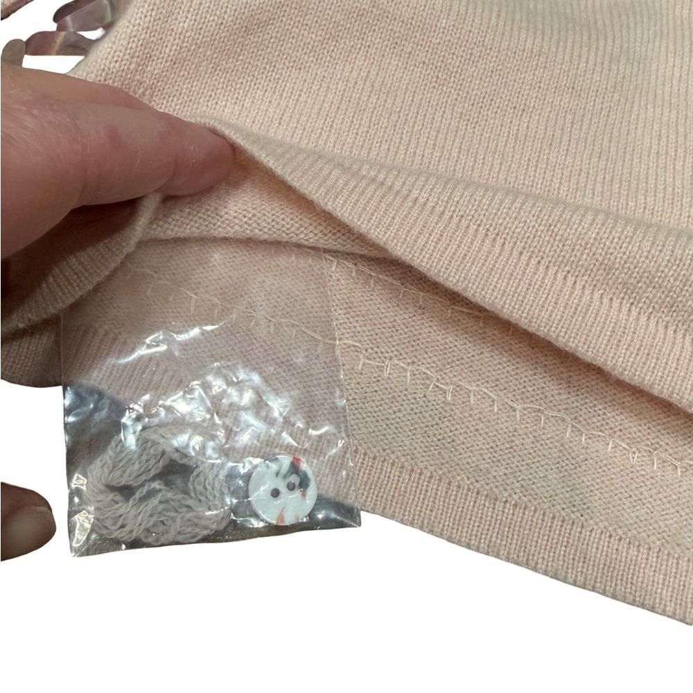 🌟 Cashmere Collection by Saks Fifth Avenue Iridescent Sequin‎ Cardigan - Size L - Picture 10 of 12